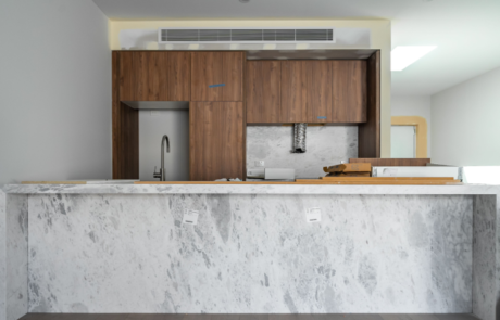 Kitchen under construction
